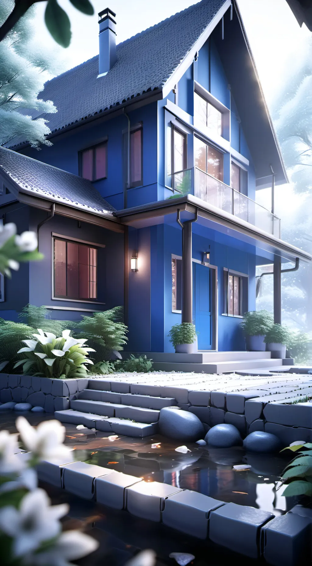 ai character: Mirai House background