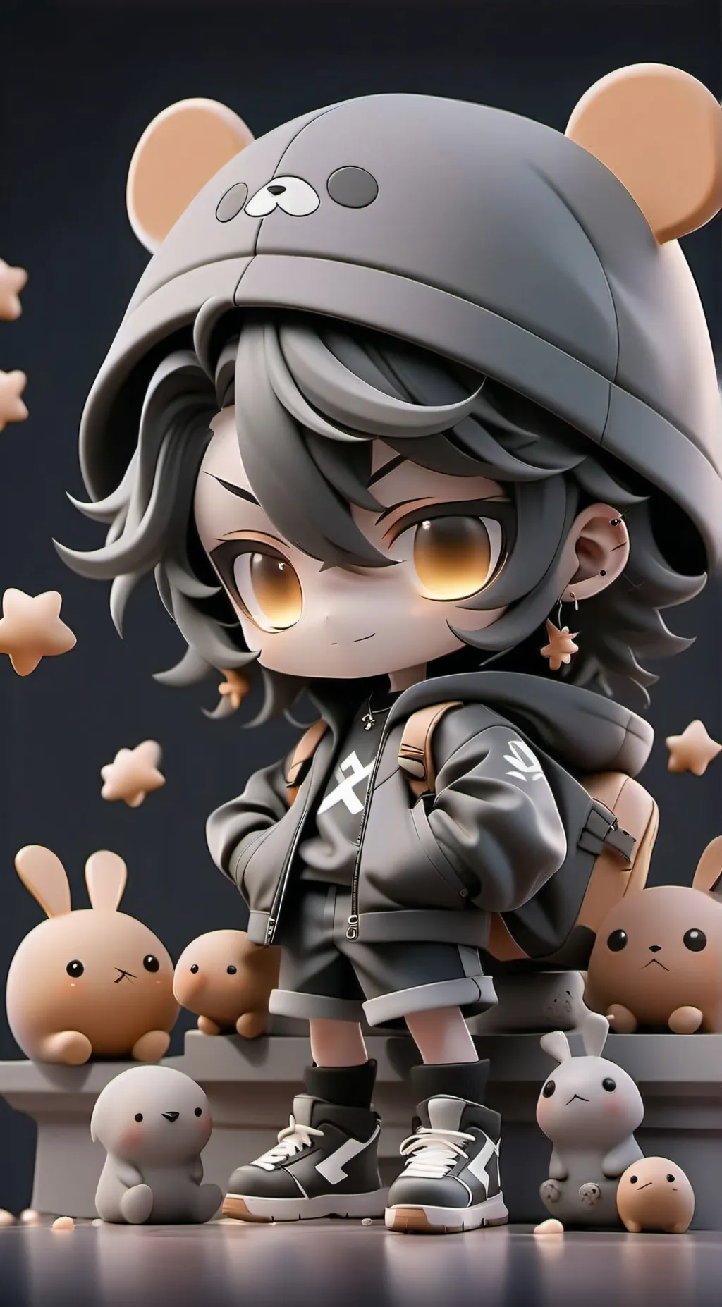 ai character: clapper background