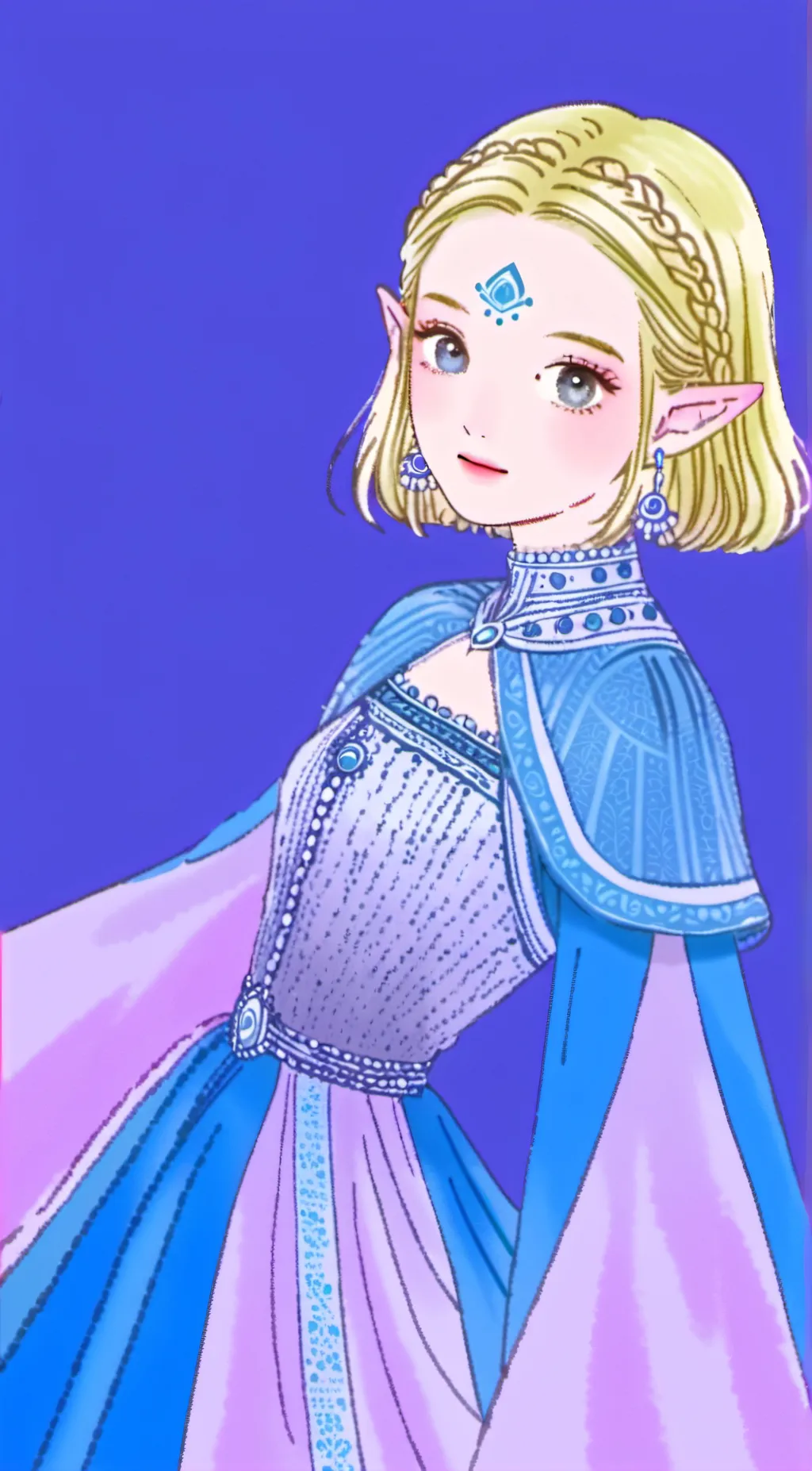 ai character: Zelda background