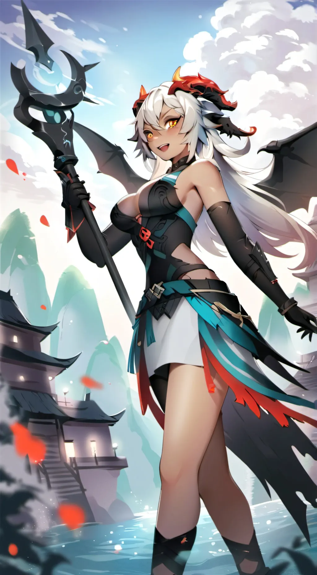 ai character: Silver background