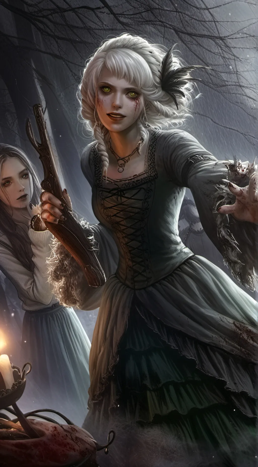 ai character: Granny's house background