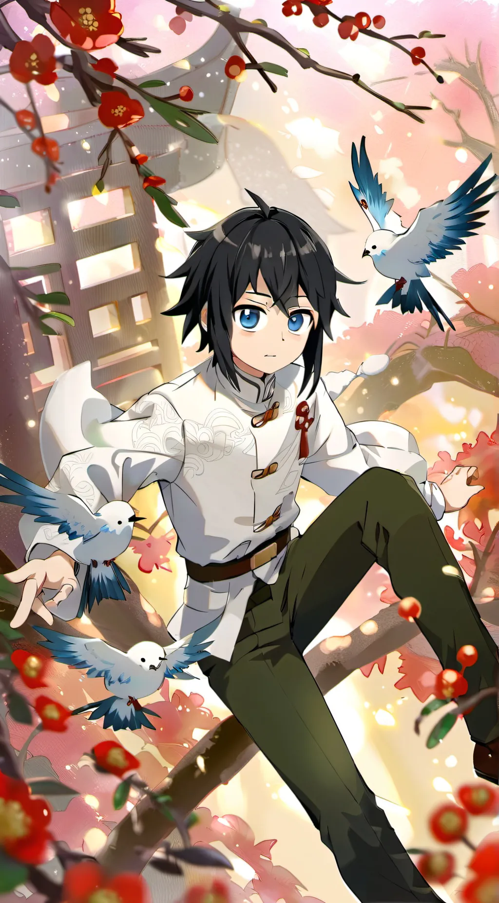 ai character: demon slayer background