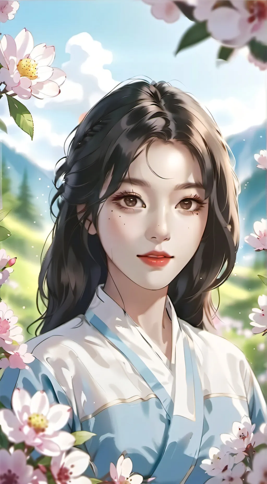 ai character: Melody background