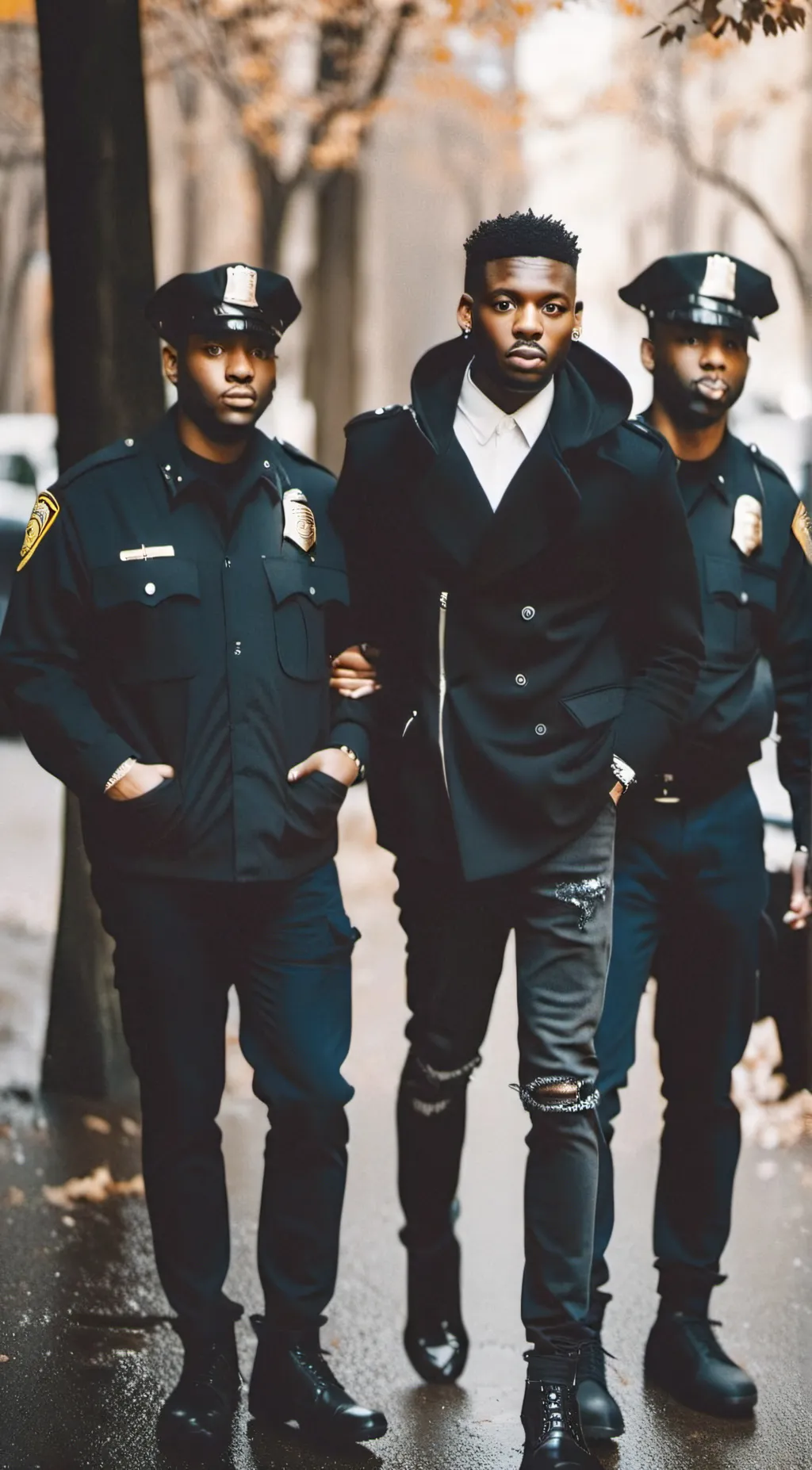 ai character: NYPD background