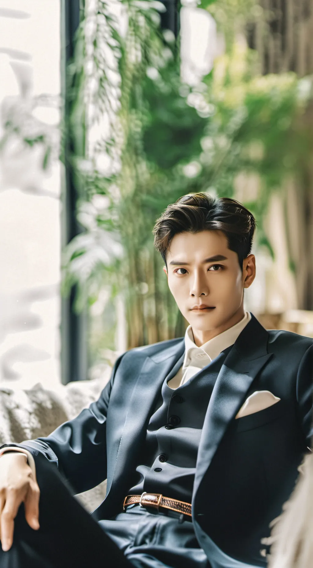 ai character: Hyunwoo  background