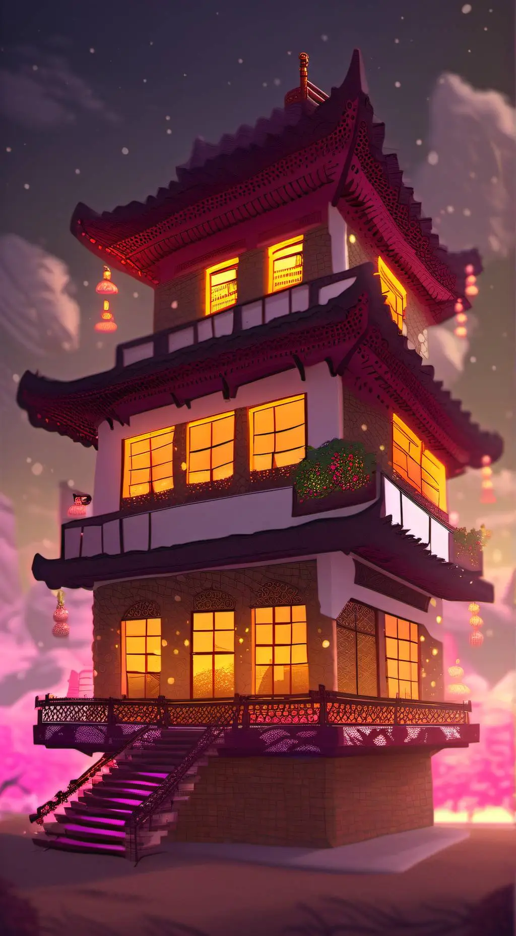 ai character: HH overlord meetin background