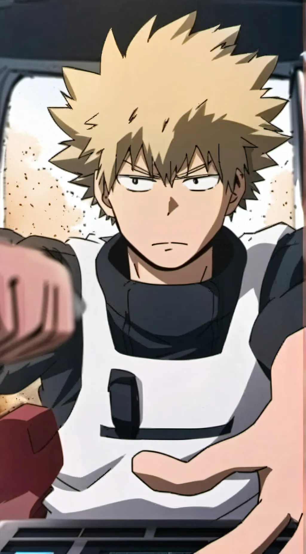 ai character: Katsuki Bakugo background