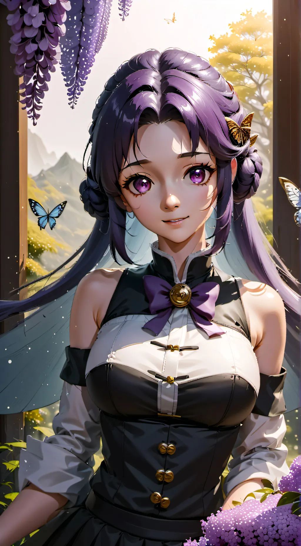 ai character: Shinobu Kocho  background