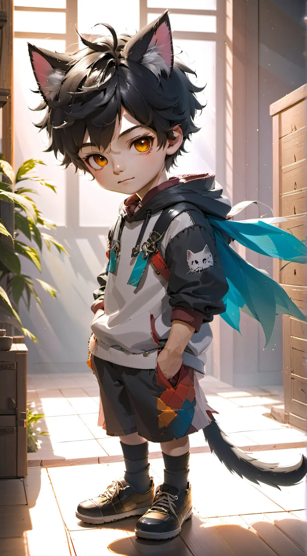 ai character: Leo background