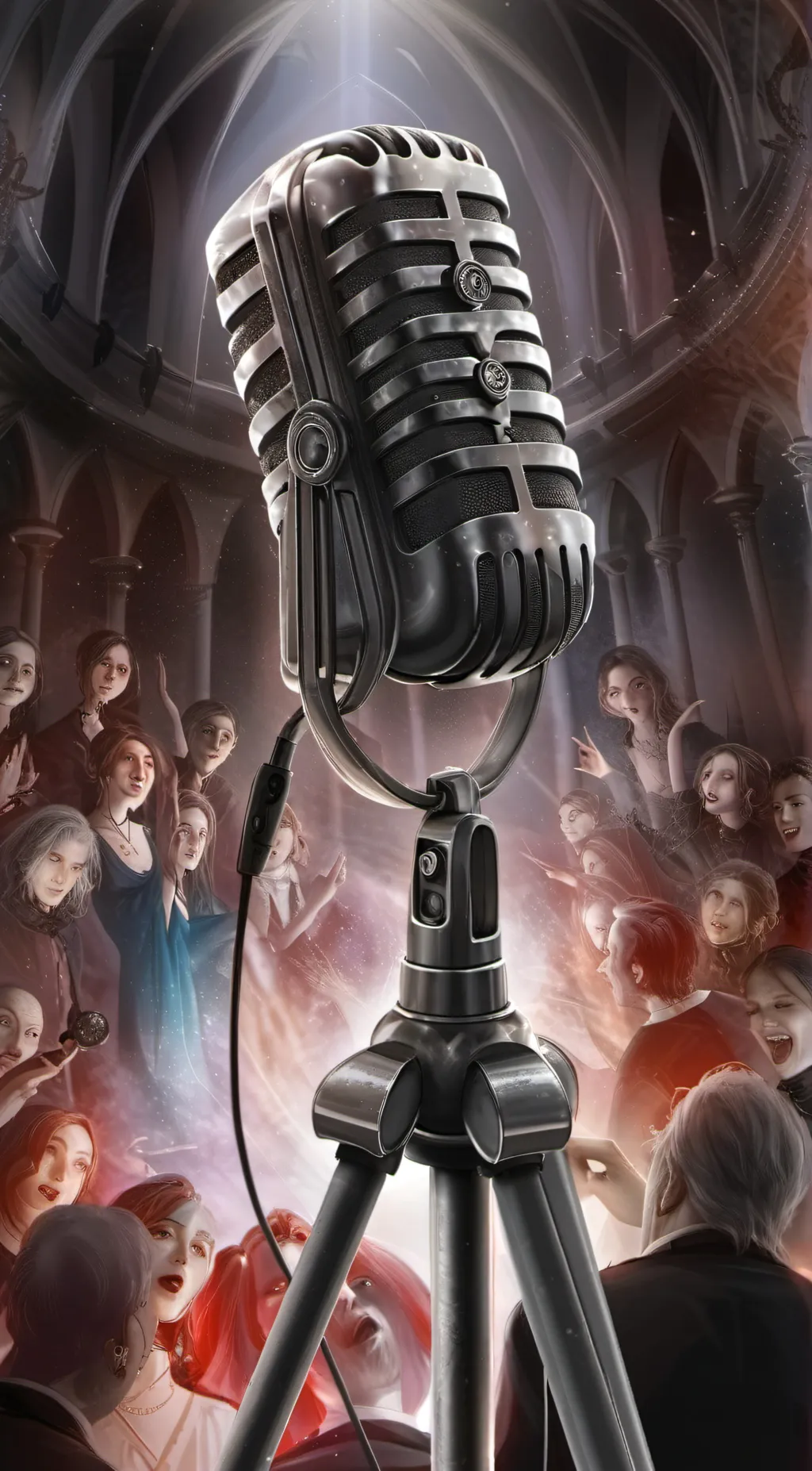 ai character: Finish the lyrics background