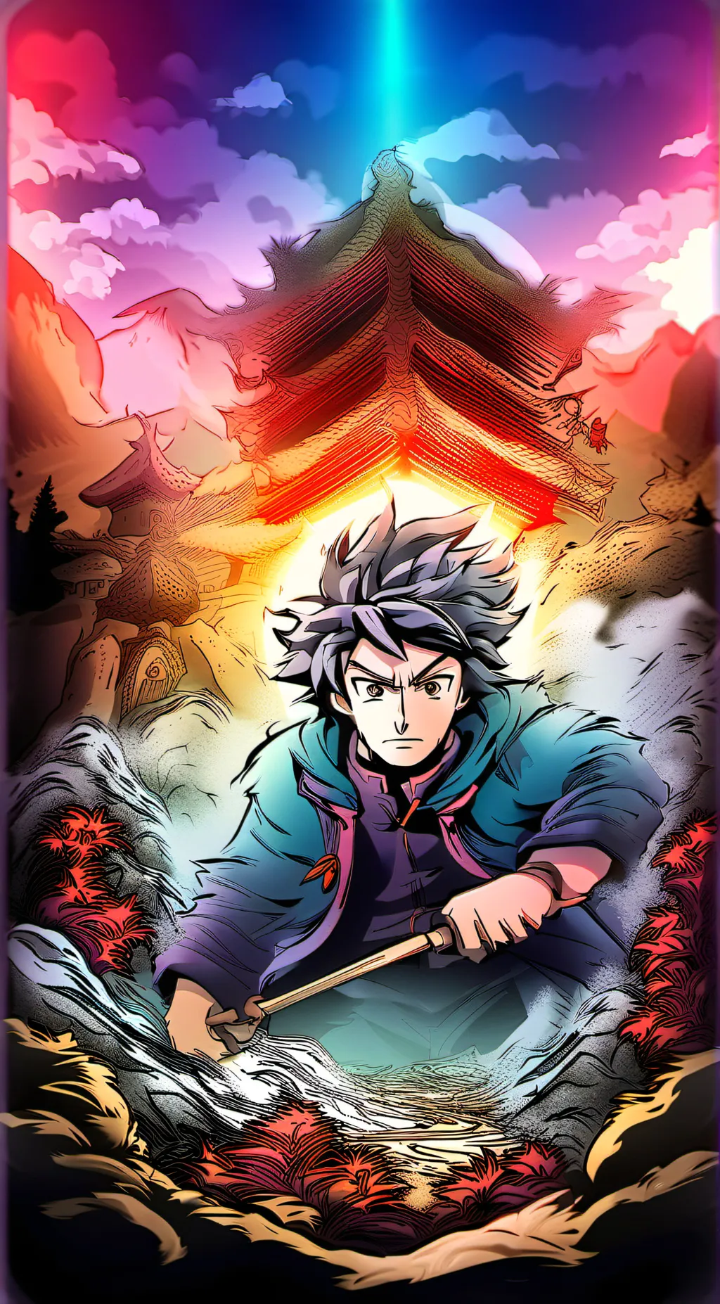 ai character: demon slayers background