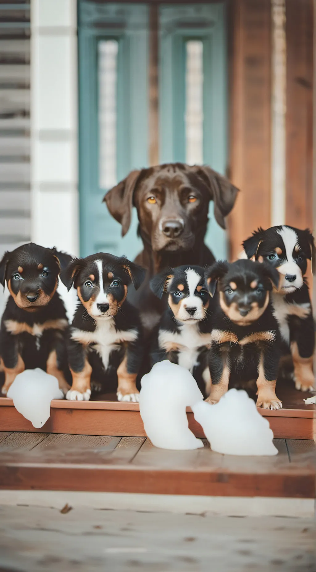 ai character: puppy place  background