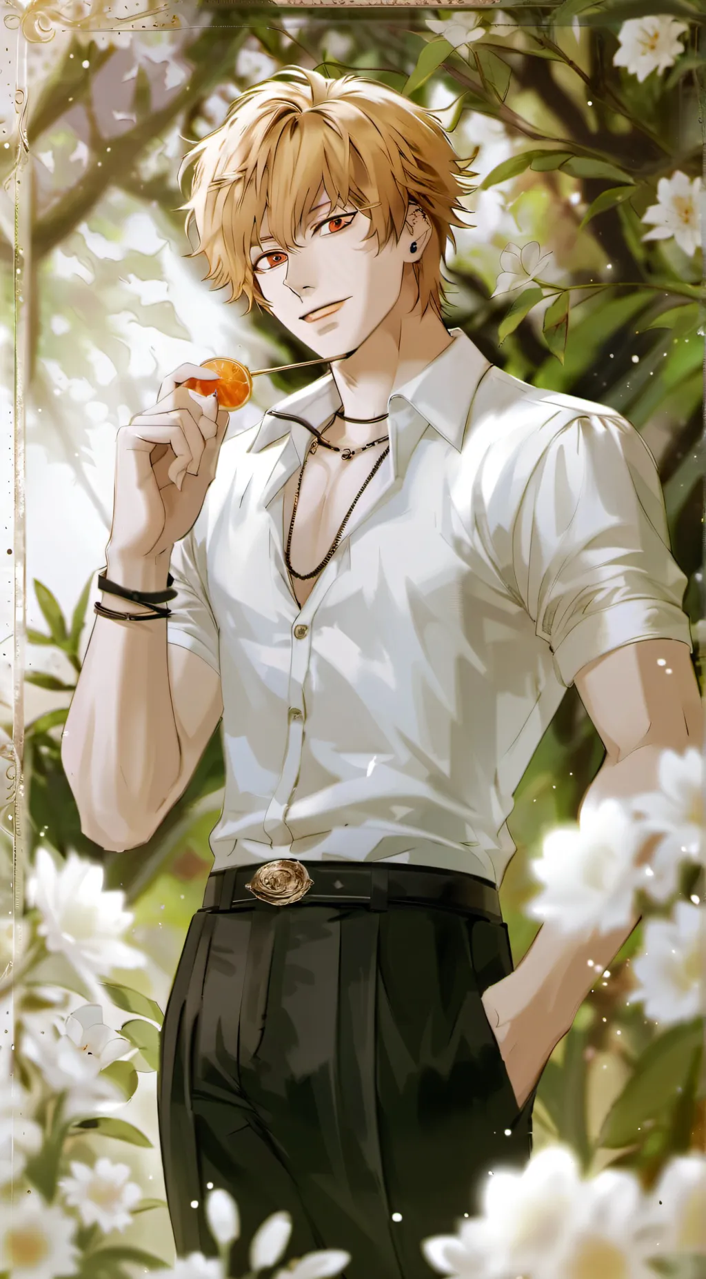 ai character: Chainsaw man background