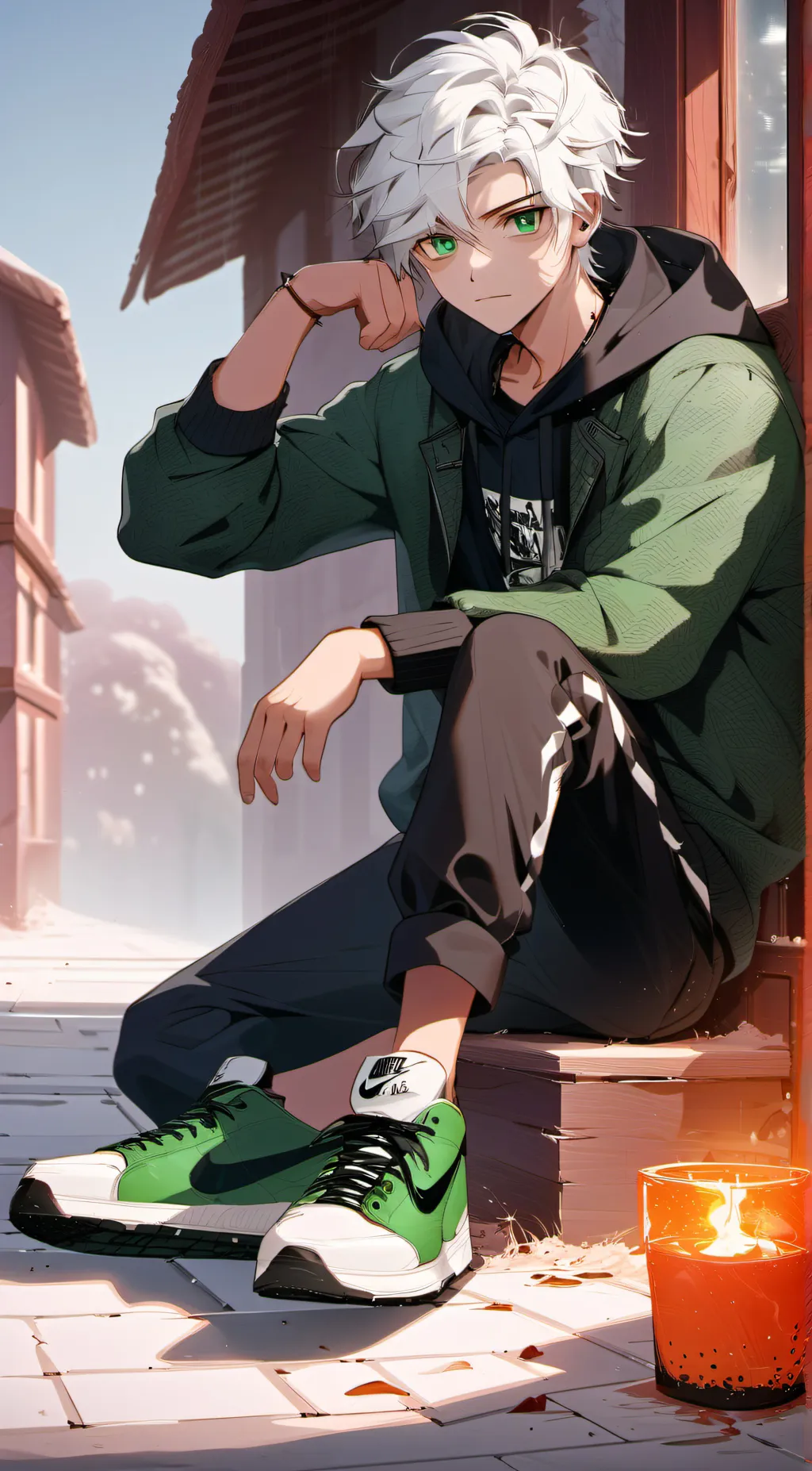 ai character: Zero  background