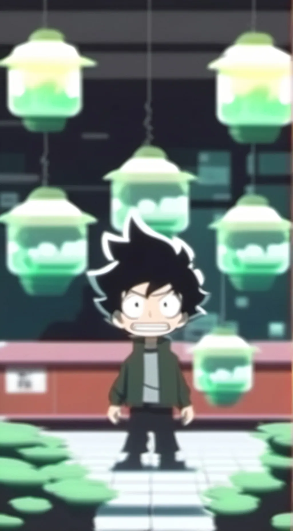 ai character: Deku (kid)  background