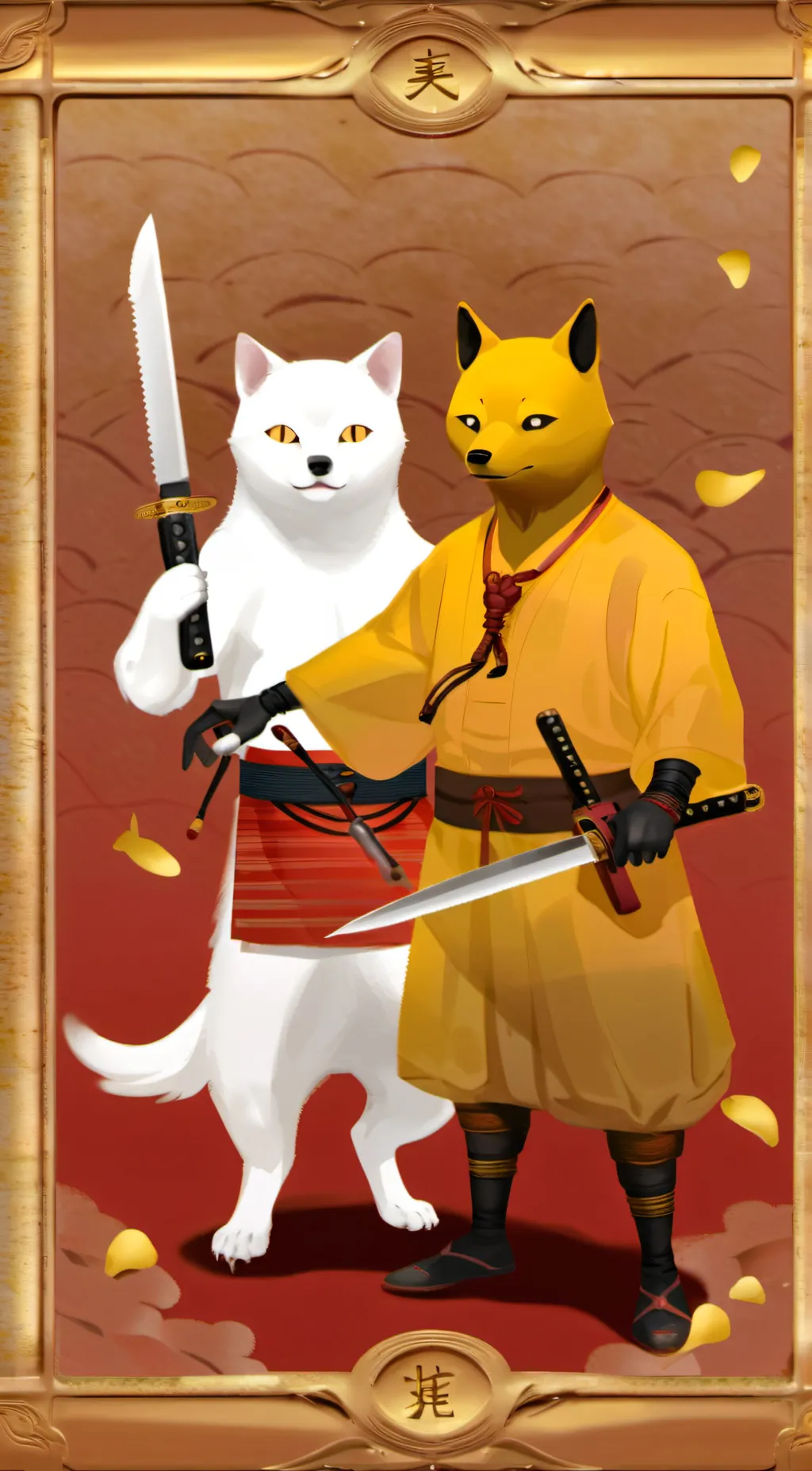 ai character: Survival, zooo background