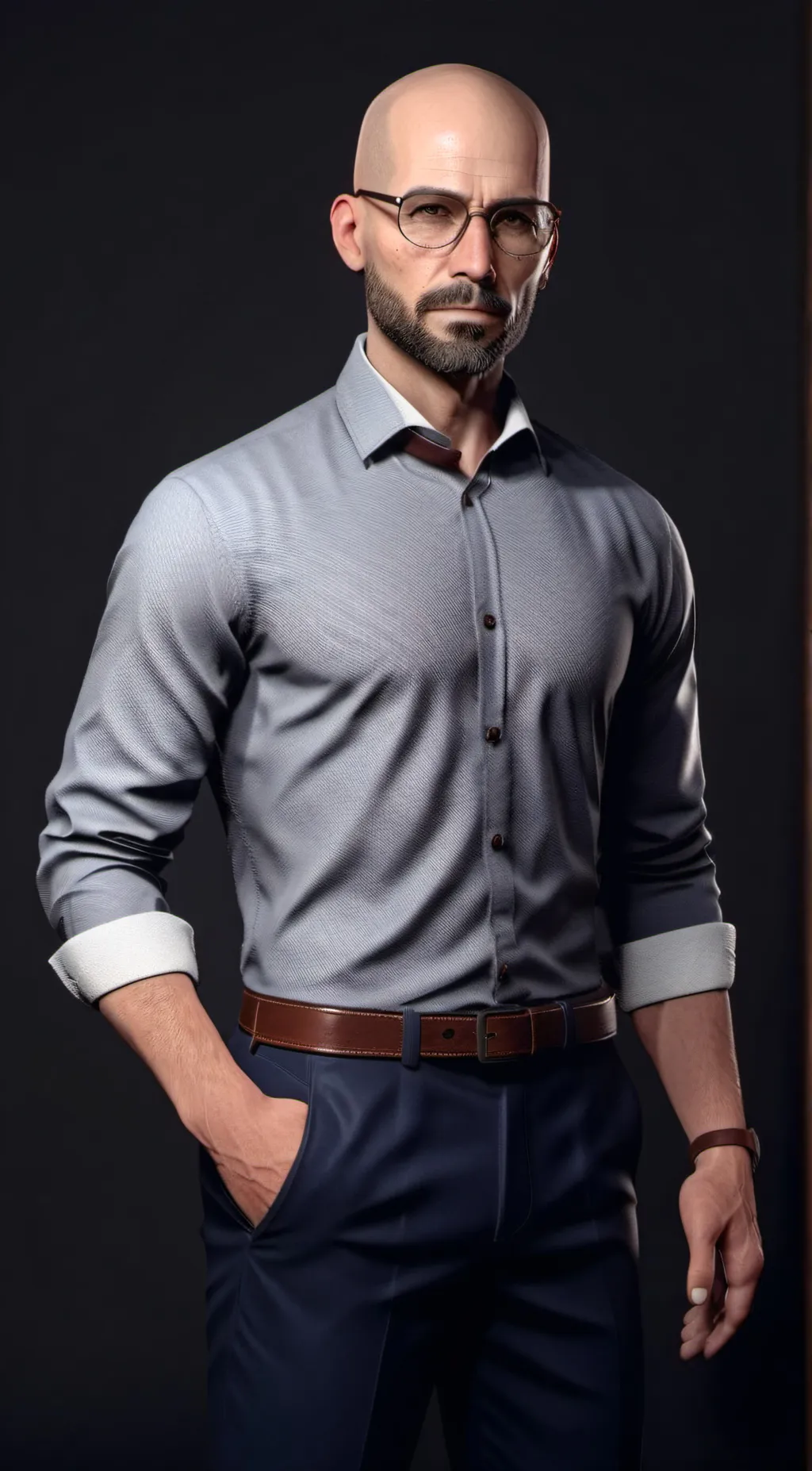 ai character: Mr McDonald  background