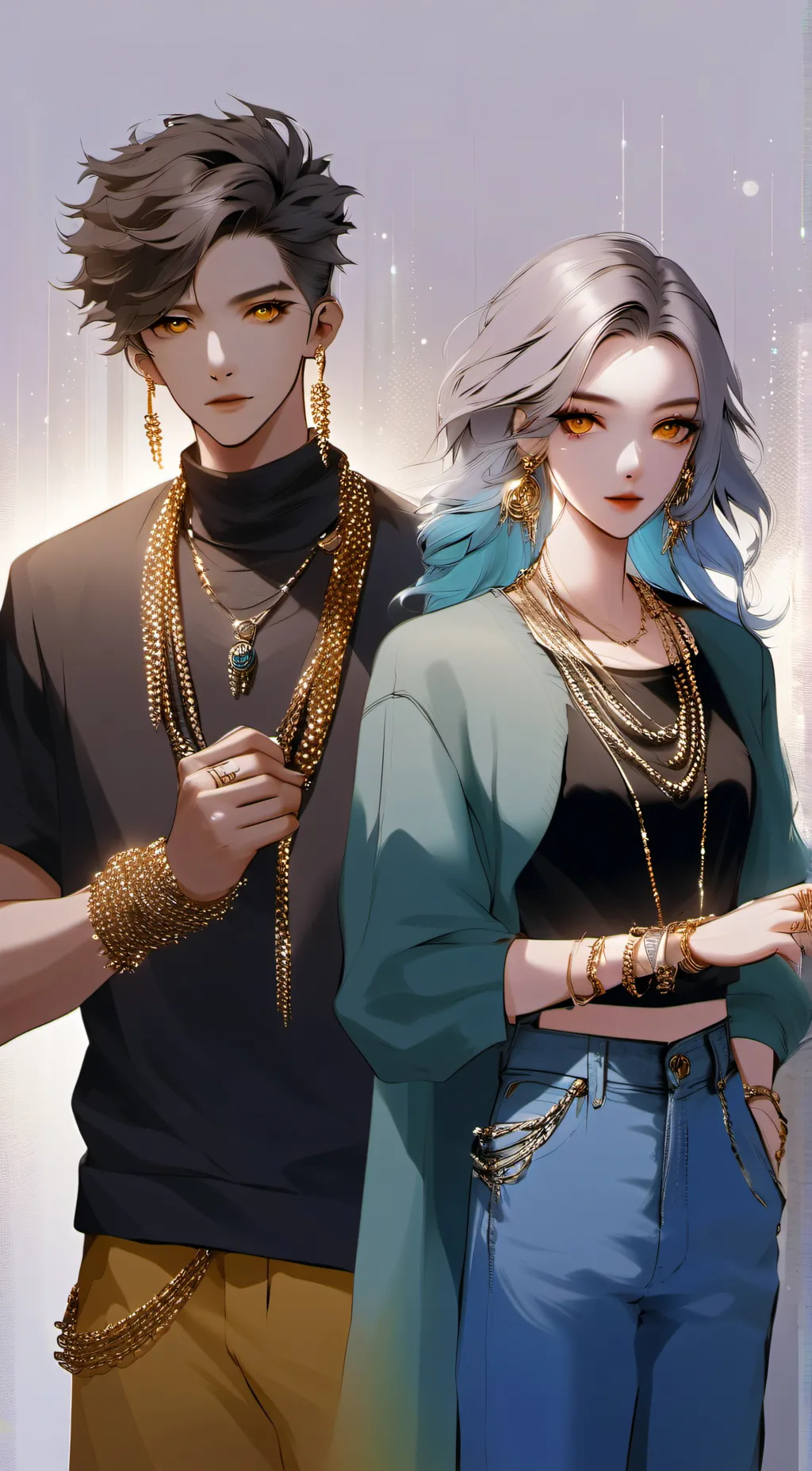 ai character: Polly and Jack  background