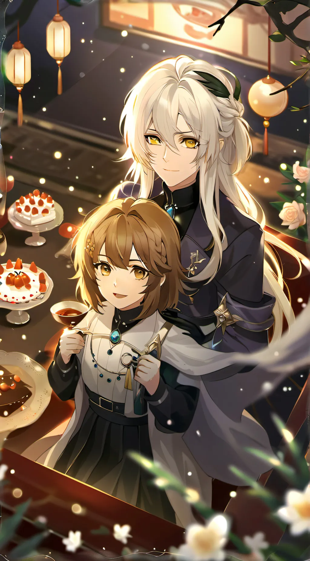 ai character: chloe and georgina background