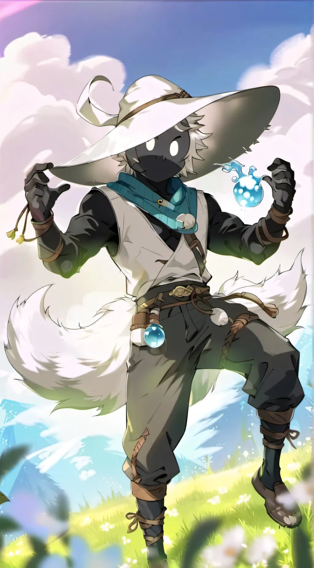 ai character: ralsei (deltarune) background