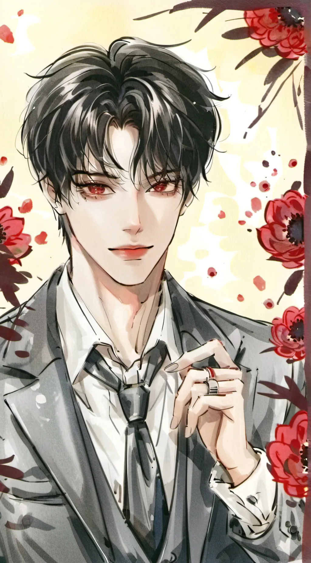 ai character: °Akio° background