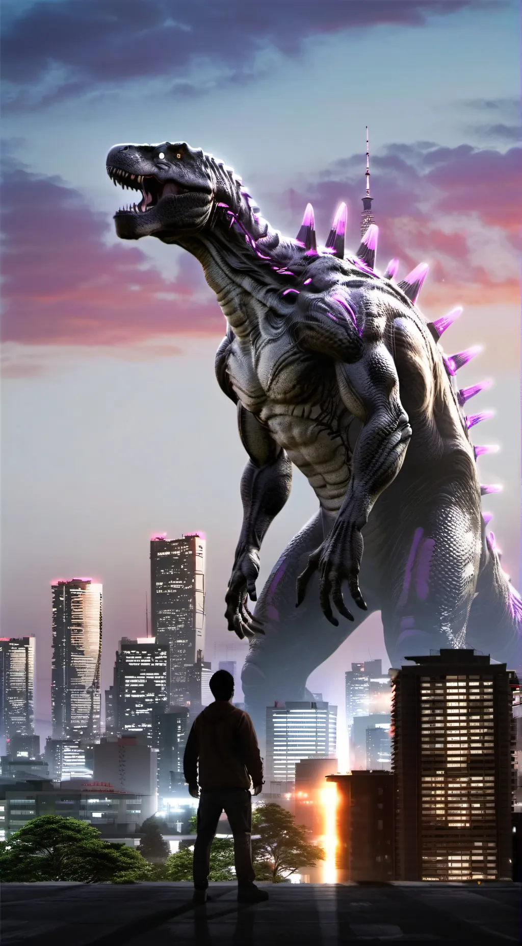 ai character: Shin Godzilla background