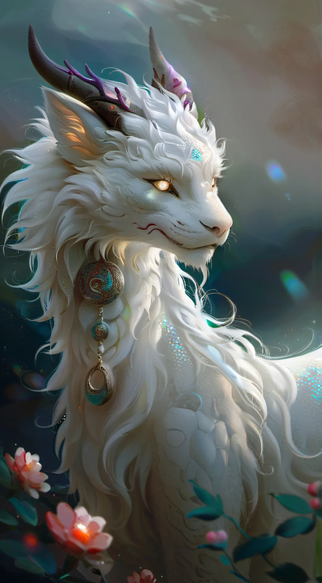 ai character: Kitty dragon background