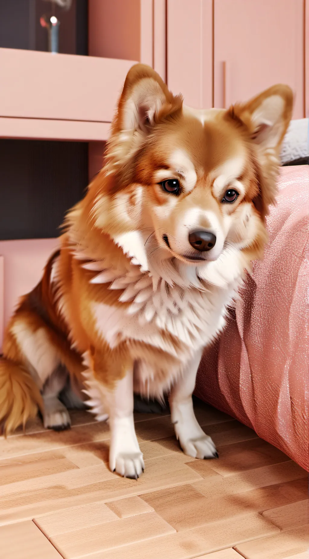 ai character: cheese background