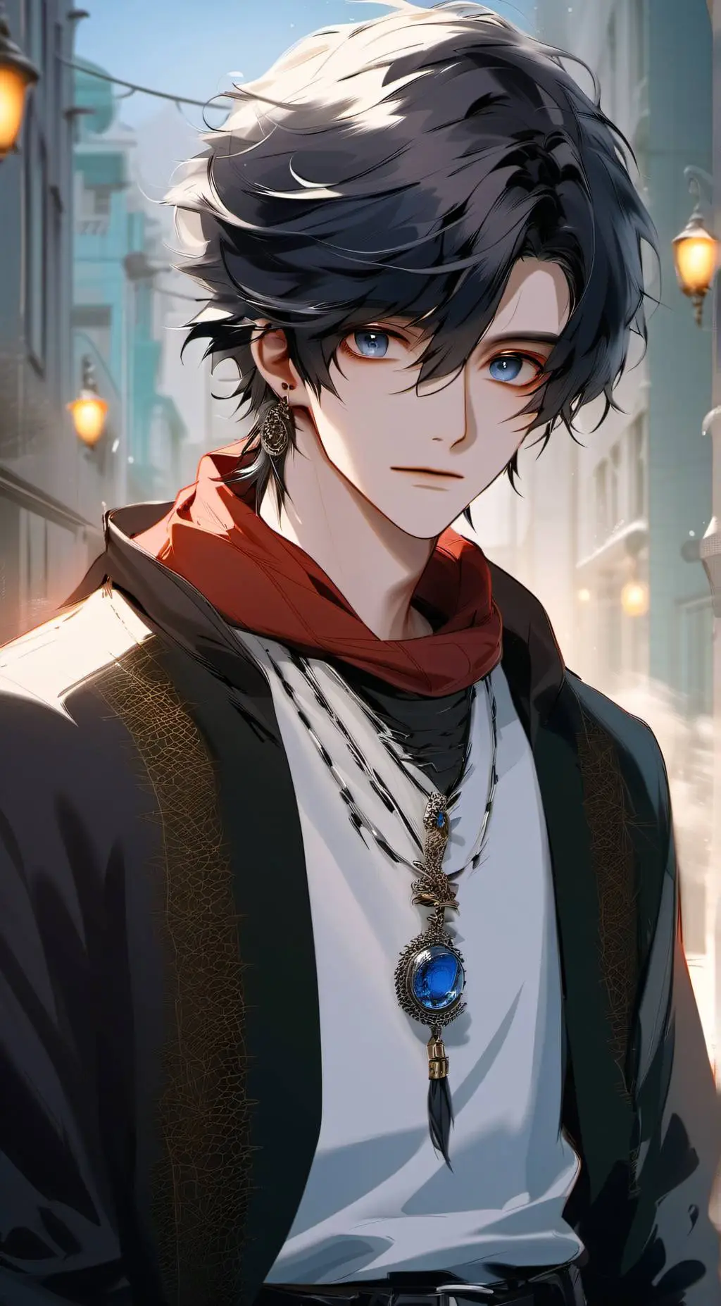 ai character: Ash  background