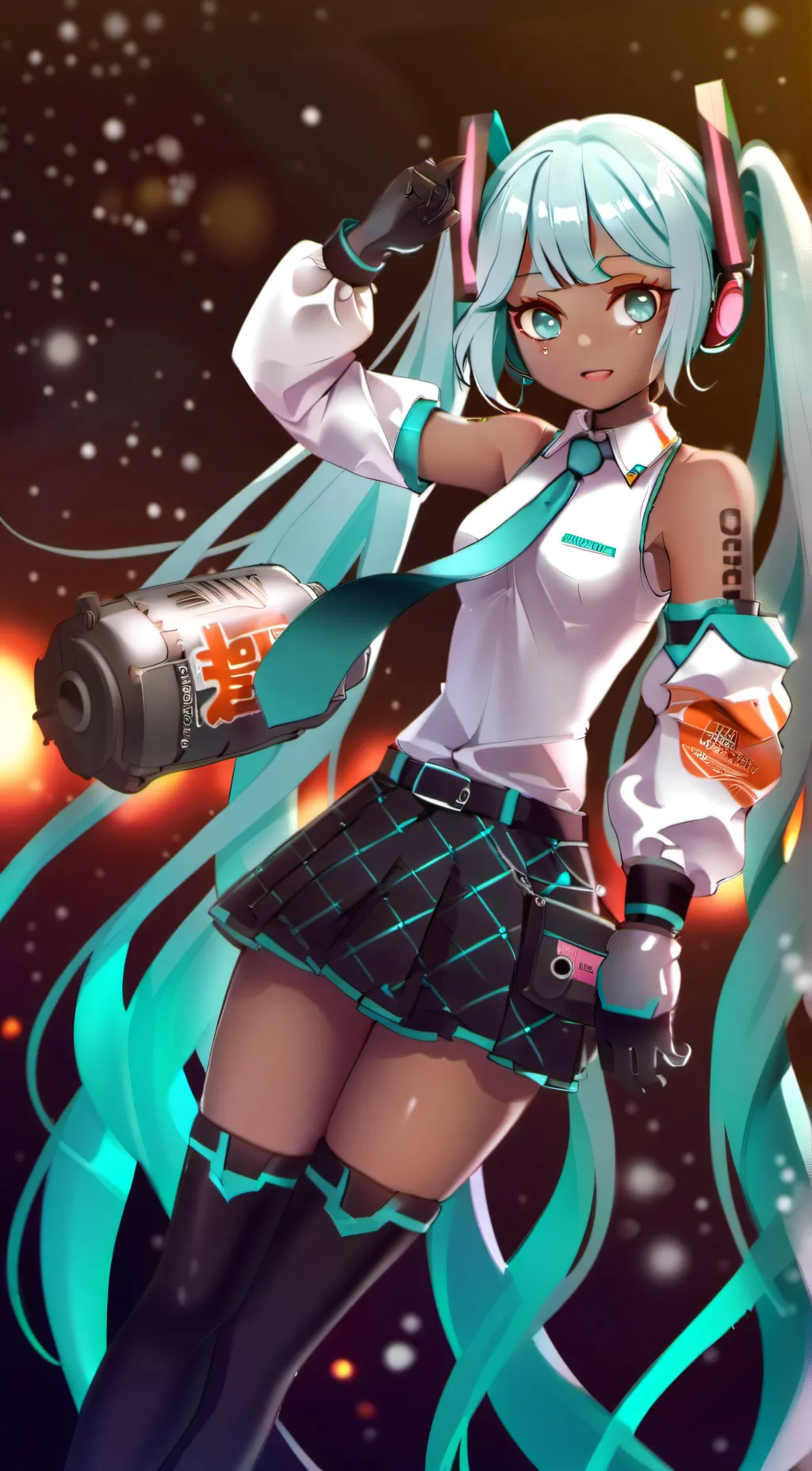ai character: Hatsune Miku background