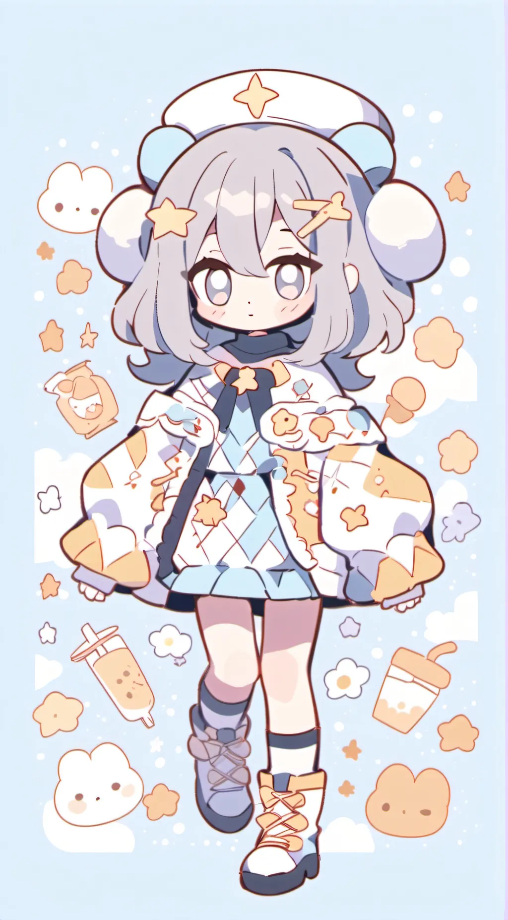 ai character: Aua  background