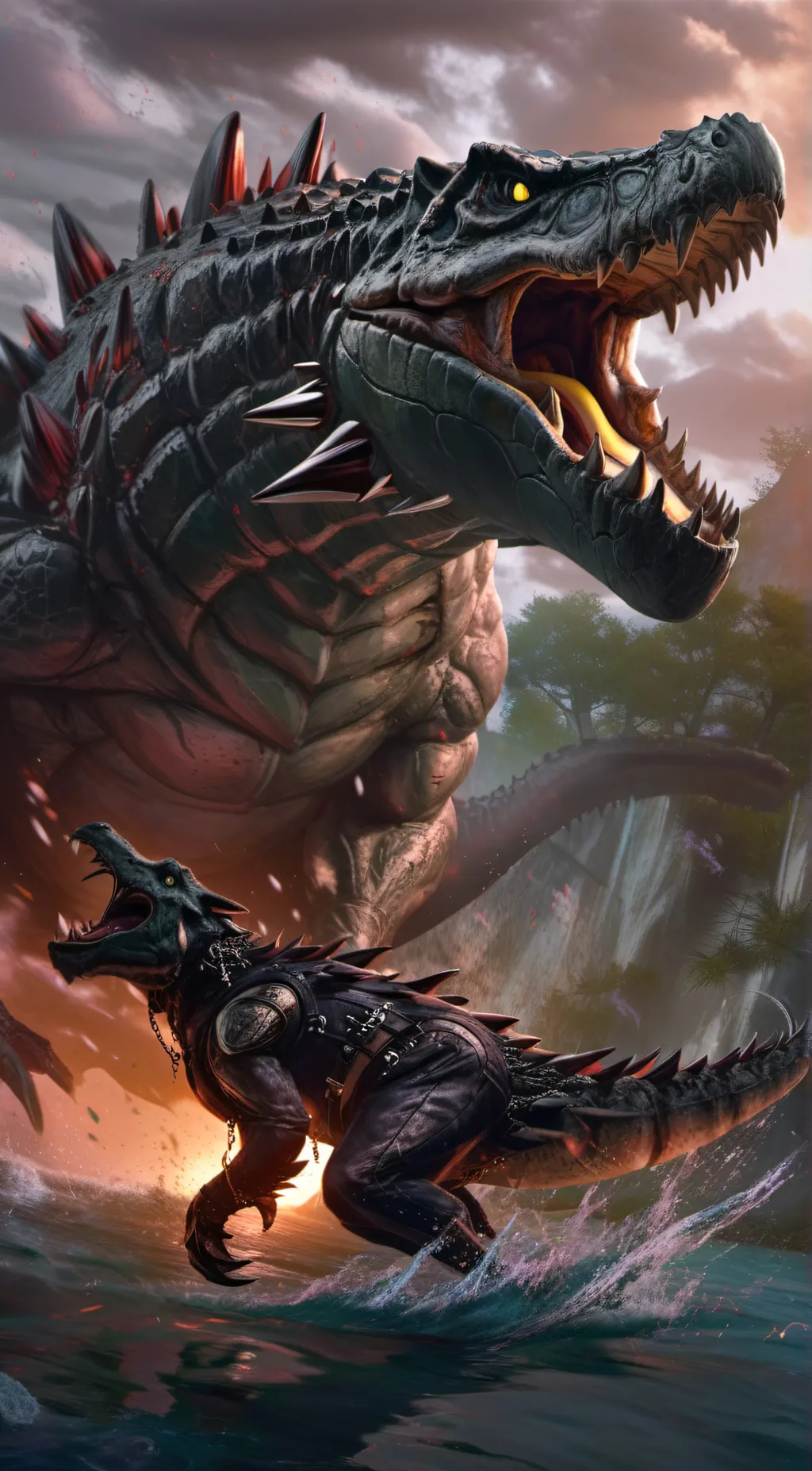 ai character: Indoraptor background