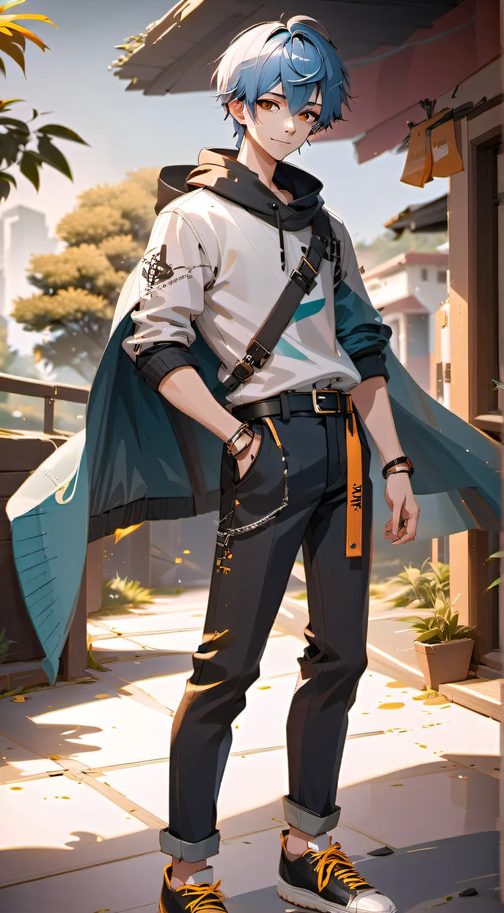 ai character: how  about this background