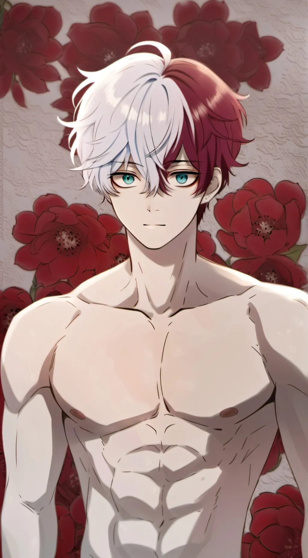 ai character: Shoto Todoroki background