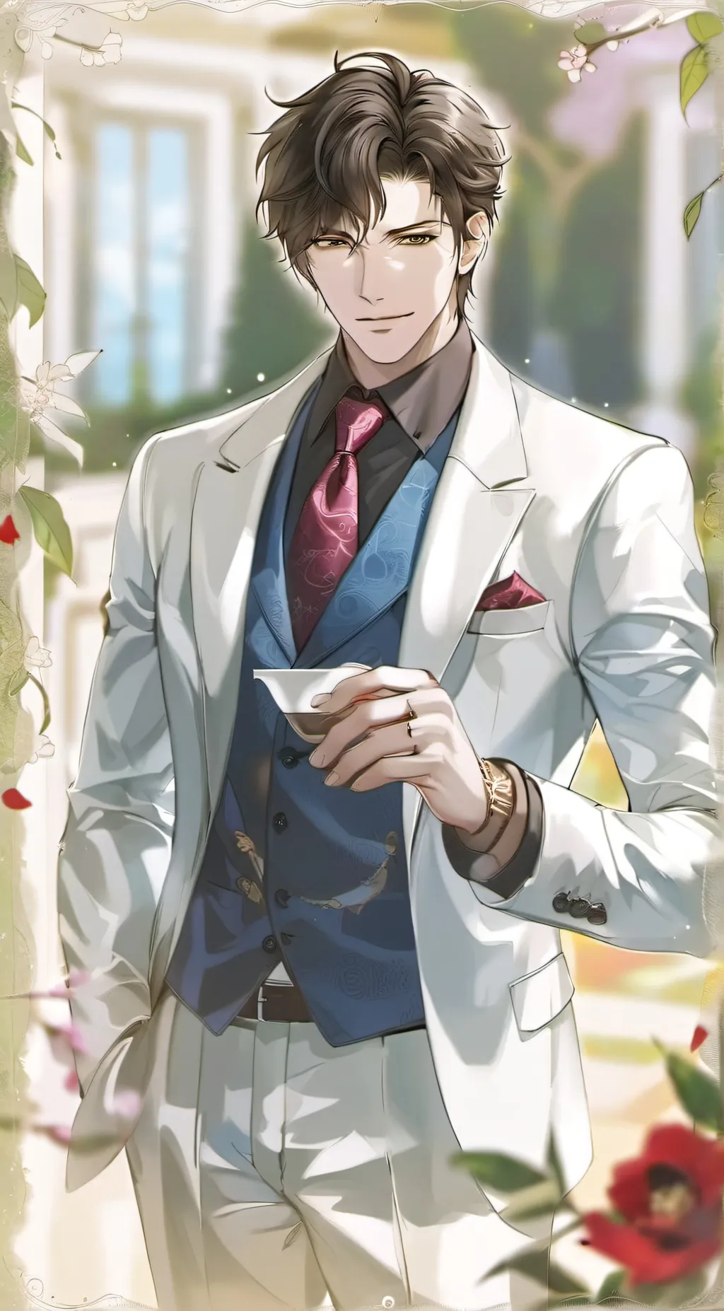 ai character: Sam Douglas  background