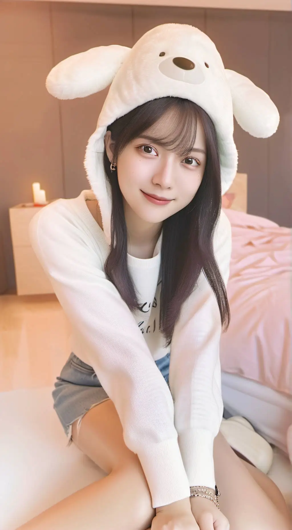 ai character: Aqua Rose background