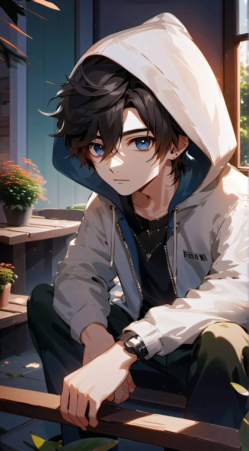 ai character: blake  background