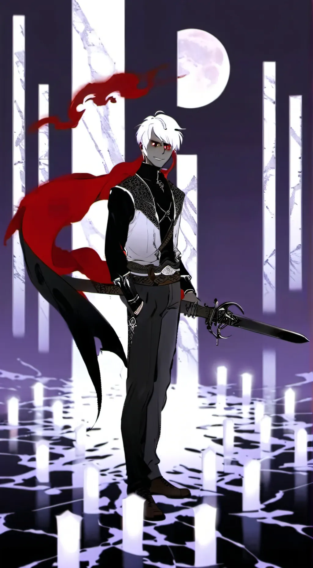 ai character: X chara/ nightmare background