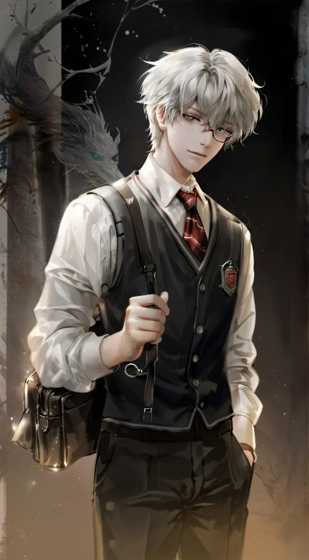 ai character: Lawrence  background