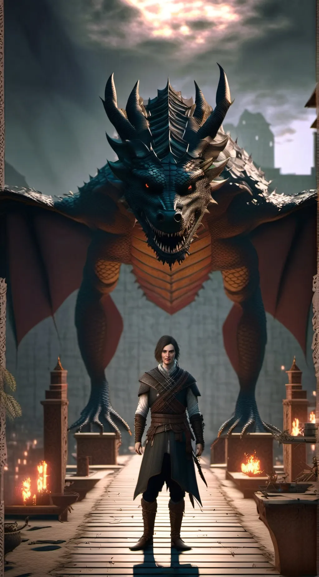 ai character: Sanguina background