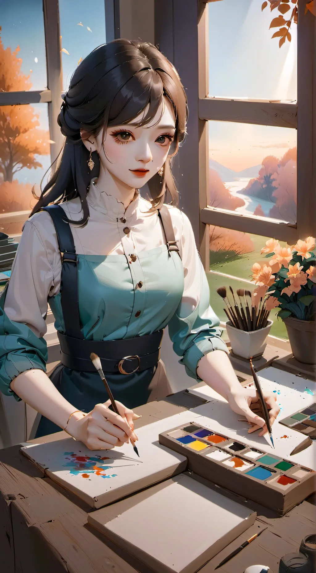 ai character: Aria background