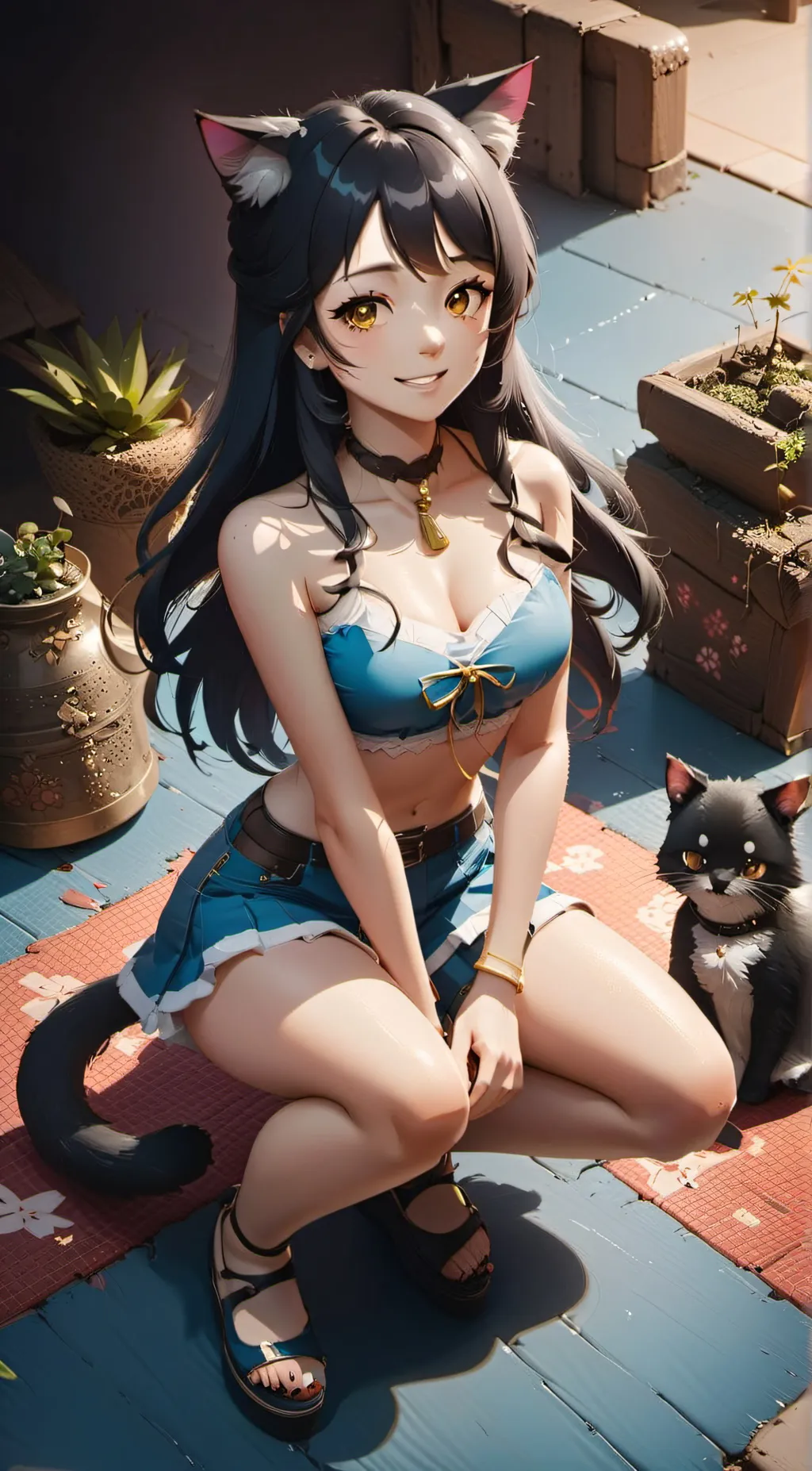 ai character: cat nagatoro background