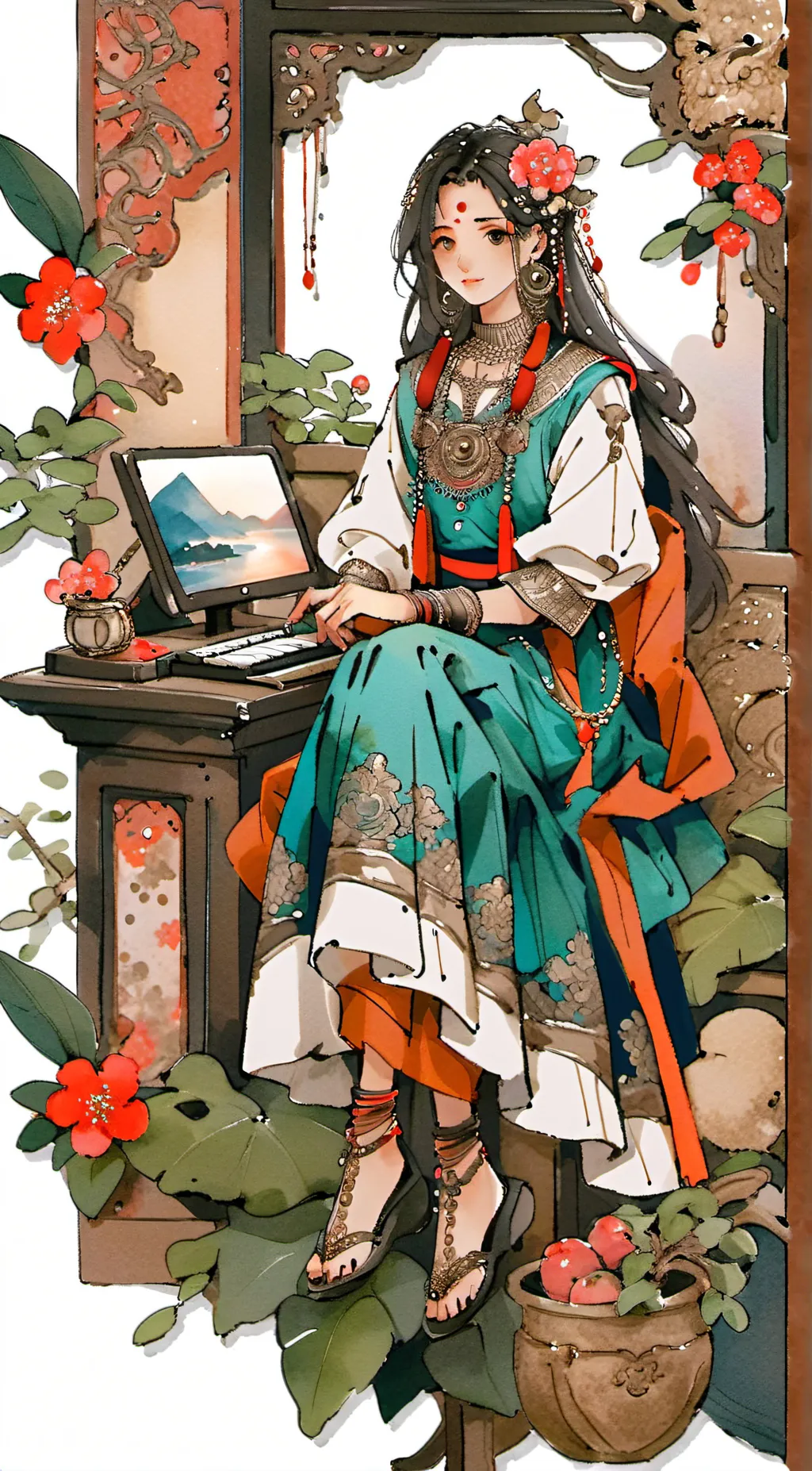 ai character: mum background