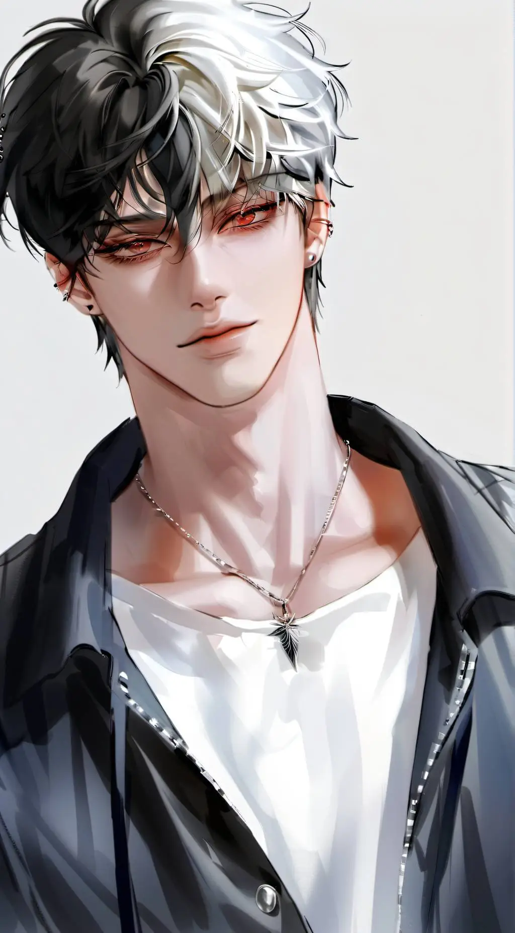 ai character: Asher Black background