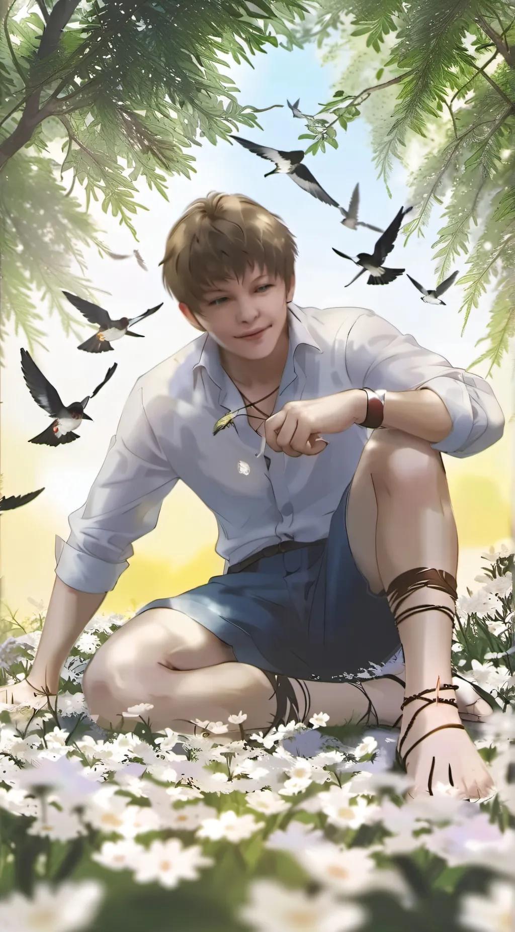 ai character: Leo background