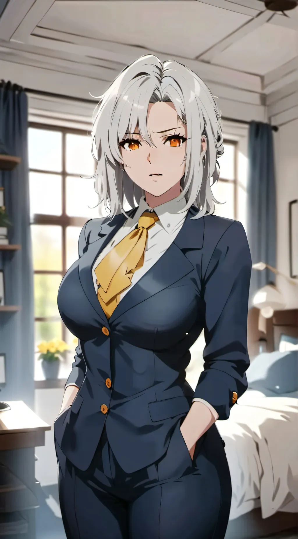 ai character: Chloe Black background