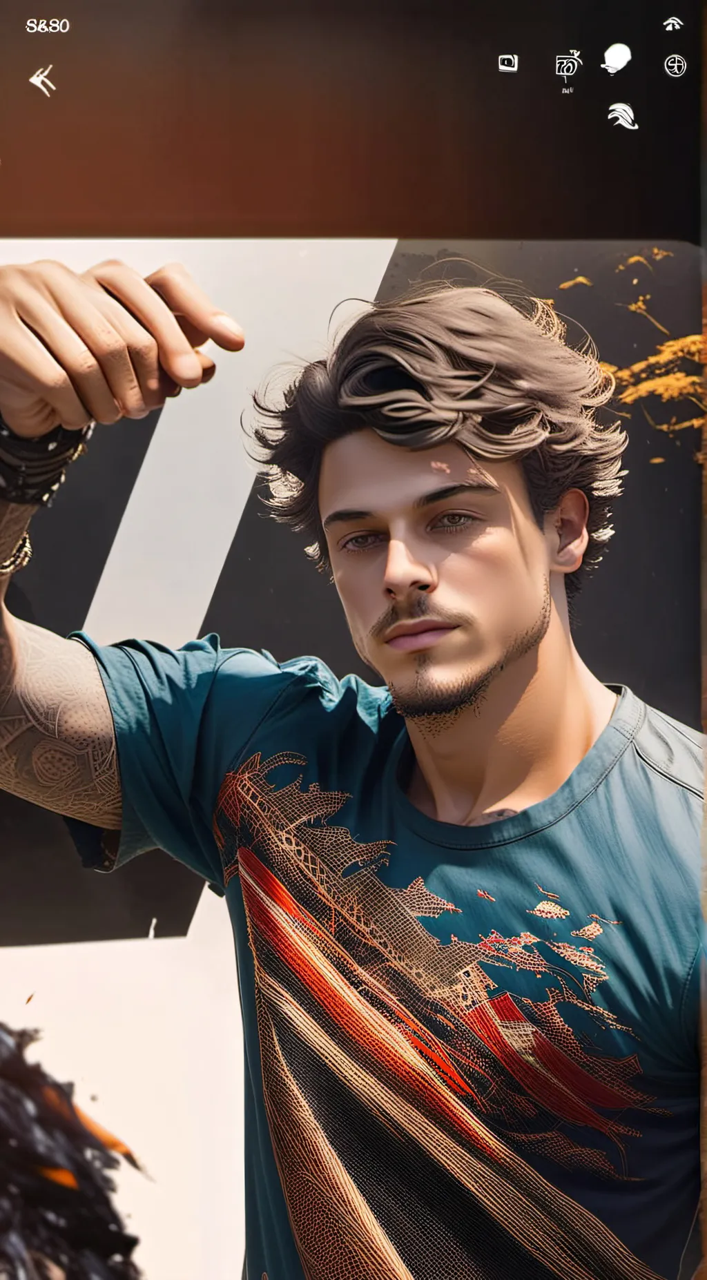 ai character: Ethan  background