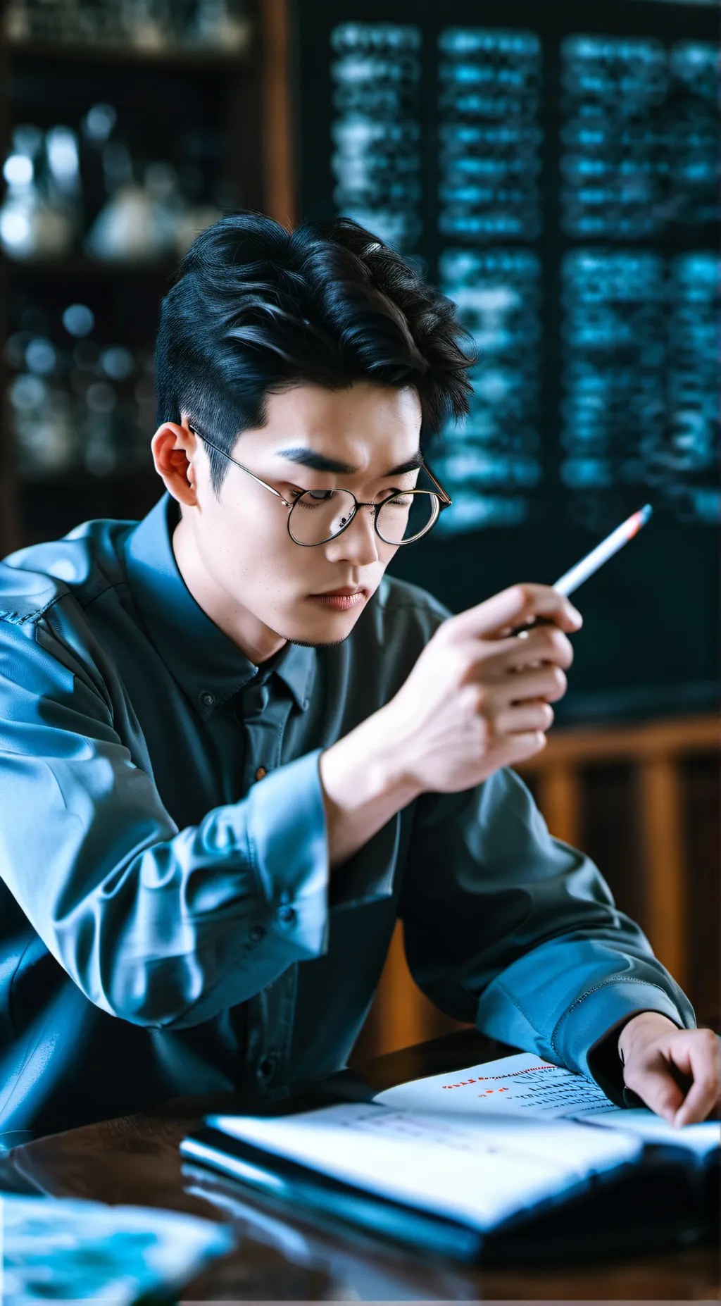 ai character: math teacher 🤬🔪🤕 background