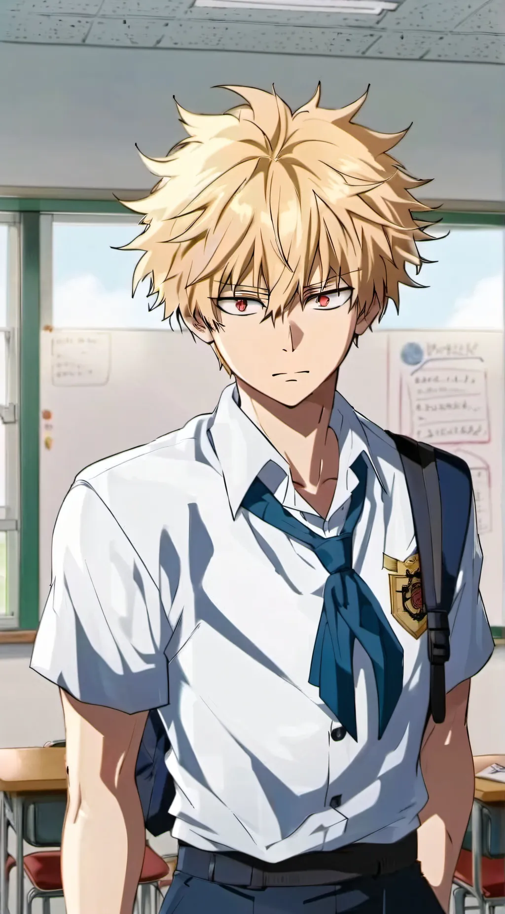 ai character: Katsuki bakugo background