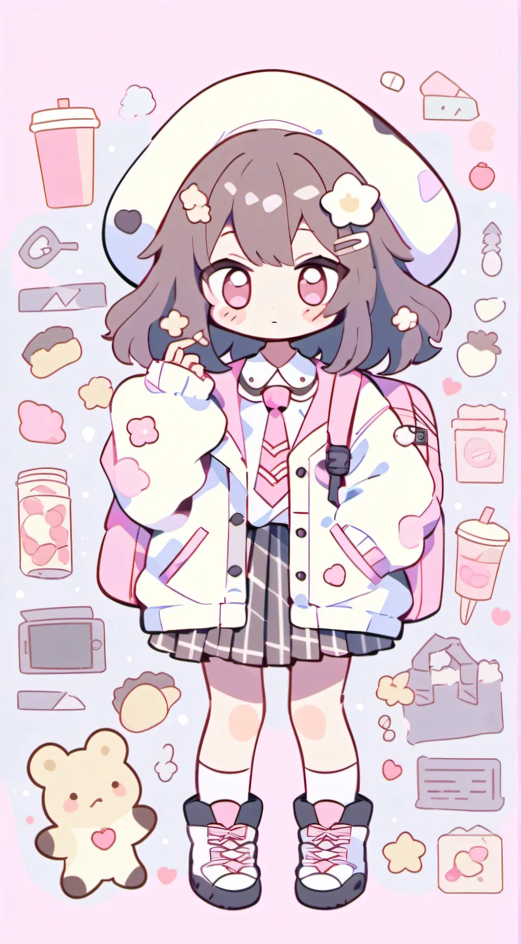 ai character: U daughter  background